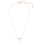 Mesmera necklace Mixed cuts, White, 18K rose gold finish